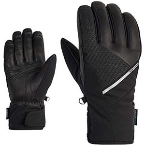 Ziener Dames KASADINA ski-handschoenen/wintersport | waterdicht, ademend, soft-shell, zwart, 7,5