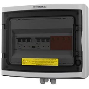 Fotovoltaïsche overspanningsbeveiliging, 2-in-2 uitgangen, automatische