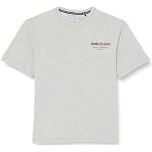 Marc O'Polo Body & Beach Heren M-shirt ronde hals pyjama-bovendeel, lichtgrijs-melk, XL