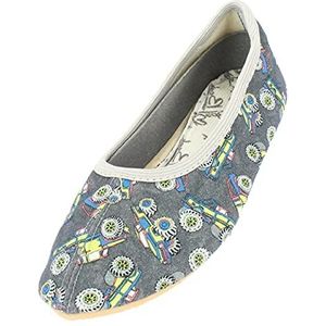 BECK - Huisschoenen - Grijs - Monster Cars - Pantoffels