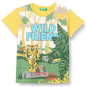 United Colors of Benetton T-shirt voor kinderen en jongens, Geel 0L3, 3 Maanden