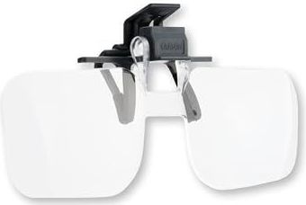 Carson Clip en Flip Handsfree 2x (+4.00) Vergrootlenzen, Grijs – Clip-on Vergrootglas voor Handsfree Gebruik(OD-14)