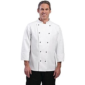 Whites Chefs Apparel DL710-M Chicago Chefs-koksjas met lange mouwen, wit