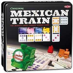 Tactic - 54005 - Mexicaanse trein - 91 dominostenen - 8 spelers - metalen doos (assortiment)