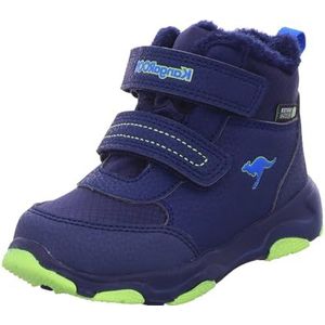 KangaROOS KS-Yotto Mid V RTX sneeuwlaarzen voor jongens, uniseks, dark navy/limetta, 21 EU, dark navy limetta, 21 EU