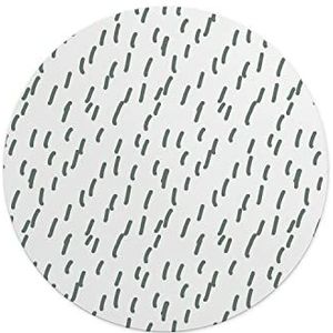 Questo Casa, Ronde digitaal bedrukte muismat, antislip onderkant, voor kantoor en thuis, diameter: 22 cm