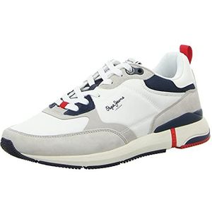 Pepe Jeans London Pro Vint Hardloopschoenen voor heren, Fabriek Wit, 6 UK