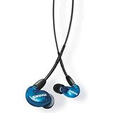 Shure AONIC 215 bedraad geluid isoleren oordopjes, helder geluid, enkele driver, beveiligde in -ear fit, afneembare kabel, duurzame kwaliteit, compatibel met Apple & Android -apparaten - Blauw