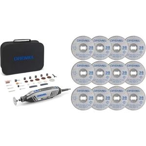 Dremel 4250 Multitool 175 W, rotatiegereedschapset met 35 accessoires, 175 W motor met elektronische feedback & Dremel SC456B Speedclic Metalen Doorslijpschijven, Ø 38 mm