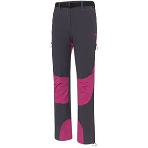 Izas Karen trekkingbroek, dames, donkergrijs/fuchsia, M