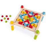 Janod J05064- Essential - Lacing - Wooden Early Learning Educational Game - Dexterity and Creativity - Progressive - Water-Based Paint - Ages 3 and Up,White
