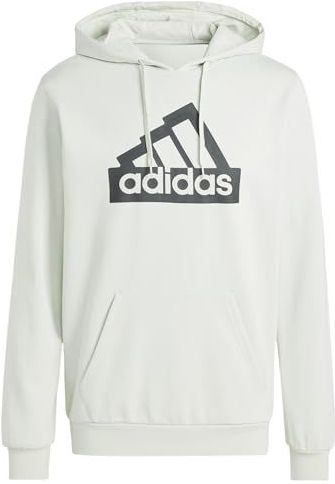 adidas - Hoodie - Grijs - Katoen - Normale Pasvorm - Kap met Trekkoord