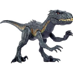 Jurassic World: Fallen Kingdom Grote Speelgoeddinosaurus, Superkolossale Indoraptor, slokt kleine figuren op, 91 cm lang authentiek figuur, HKY14