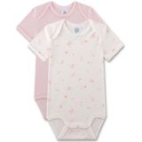 Sanetta Rompertje/body  ecru / rosa / oudroze