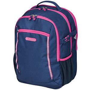 Herlitz 50026913 schooltas Ultimate, marineblauw/roze, 41 x 31 x 22 cm, navy/roze