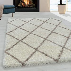 Langpolig tapijt geruit hoogpolig tapijt Shaggy woonkamer
