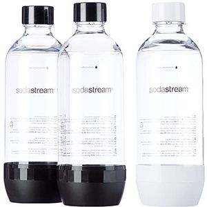 Sodastream PET-fles Carbonating Bottless 3x 1l Zwart, Wit