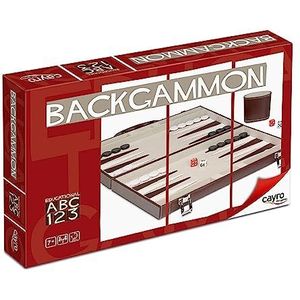 Cayro – Meerkleurig kunstleren backgammon – klassiek bordspel – elegant design – hoogwaardige materialen 709