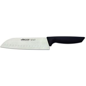 Arcos 135500 serie Niza-santoku mes-nitrum roestvrij staal 180 mm (7,09 inch) -handvat polypropyleen zwarte kleur, 18/8