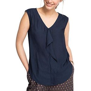 ESPRIT dames blouse, blauw (navy 400), 36