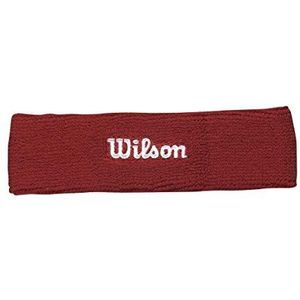 Wilson Unisex volwassen French Terry gebreide hoofdband, rood, one size