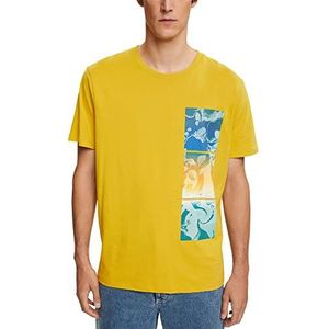 ESPRIT Heren 092EE2K313 T-shirt, 765/DUSTY Yellow, L