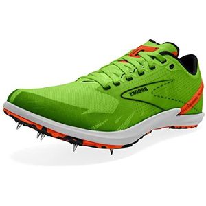 Brooks Draft XC, herensneakers, groen gecko/rood oranje/wit, 46,5 EU, Groen Gecko Rood Oranje Wit