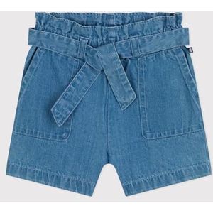 Petit Bateau meisjes short, Denim Clair, 8 Jaar