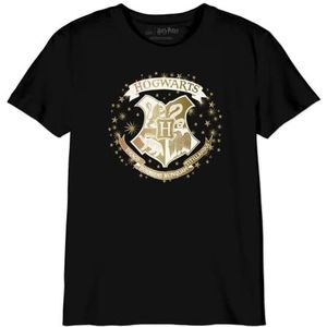 HARRY POTTER T-shirt voor jongens, Zwart, 10 Jaar