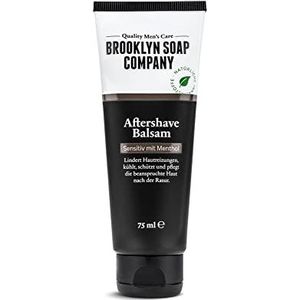 Aftershave balsem (75 ml) · Brooklyn Soap Company · Natuurlijke mannenverzorging na het scheren · Verlicht huidirritatie, werkt antibacterieel en kalmeert de huid