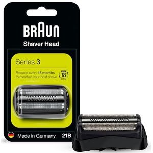 Braun Series 3 Reservekop voor elektrisch scheerapparaat, 21B, compatibel met elektrisch scheerapparaat 300s, 310s, 3010BT