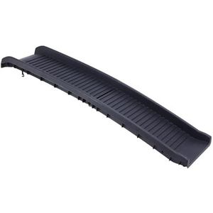 Lanco Kunststof huisdierenoprijplaat, opvouwbaar in 2 stuks, 154,9 x 40,6 x 15,2 cm, zwart