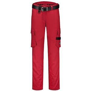 Tricorp 502024 Workwear Twill dames werkbroek 65% polyester/35% katoen, 245g/m�², rood, maat 42