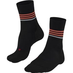 FALKE Dames RU4 Endurance W So katoen functioneel materiaal anti-blaar Hardloopsokken, Zwart Black 3004 Stripe, 37-38