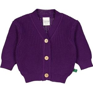 Fred's World by Green Cotton Knit Chunky Cardigan Baby, Sonic Purple, 68 cm