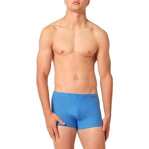 Skiny Heren Cotton Advantage boxershorts, sonicblue Stripes Selection, Regular (verpakking van 2 stuks), Sonicblue Stripes Selectie, S