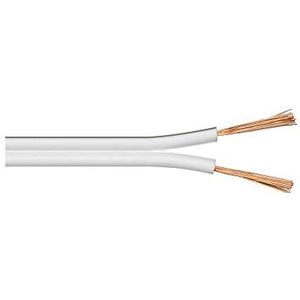 Luidsprekerkabel CCA 2 x 2,5mm2 - Wit - 10 meter