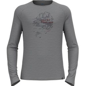 Odlo Ascent 365 Merino 200 shirt met lange mouwen met Noorwegen motief L