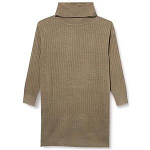Blue Seven Gebreide damesjurk, Kaki Orig, 38
