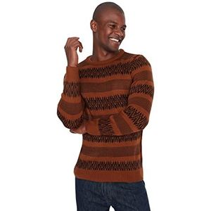 TRENDYOL MAN Trui Vest - Bruin - Slim Fit, BRON, M