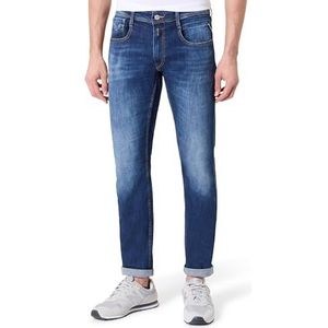 REPLAY Heren Jeans Anbass Stretch, Dark Blue 007 (blauw), 30W / 32L