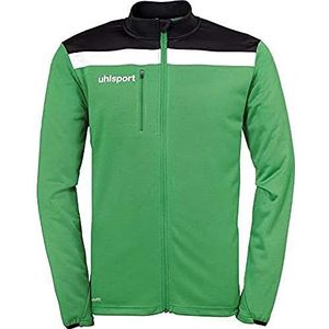 uhlsport Offense 23 Poly Jacket voor heren, groen/zwart/wit, M