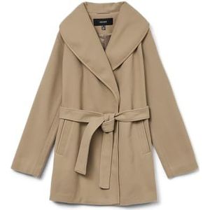 VERO MODA - Tussenmantel - Donkerbeige - Klassieke Mantel
