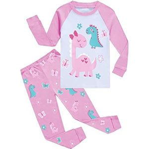 CM-Kid Per Bambini, Pigiami Pyjama-set voor baby's, meisjes, Wit, 5 Jaren