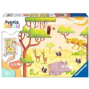 Ravensburger Kinderpuzzle Puzzle&Play - 2x24 Teile Puzzle für Kinder ab 4 Jahre