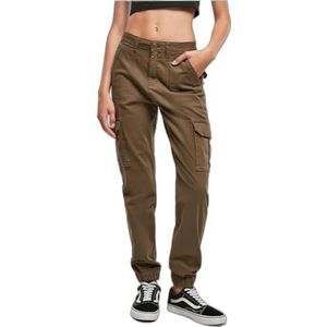 Urban Classics Damen Cargo-Hose Ladies Cotton Twill Utility Pants olive 32