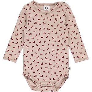 Müsli by Green Cotton Baby Girls L/s Body Base Layer, Spa Rose/Fig/Berry Red, 80, Spa Rose/Fig/Berry Red, 80 cm
