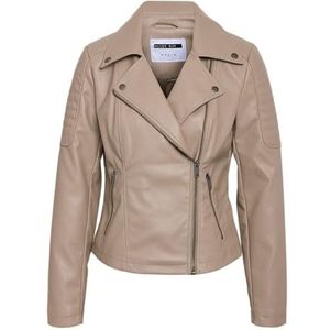 Noisy May Dames Nmrebel L/S Jacket Noos, Silver Mink, S, silver mink, S