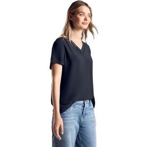 Street One - Dames Tuniek Blouse - Blauw - Met Print