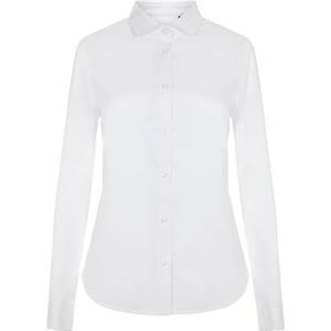 VELILLA 405019S dameshemd met lange mouwen, elastisch, wit, maat L, Wit, L